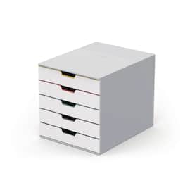 Durable Schubladenbox Varicolor, 5 Schubladen, weiss Artikelbild