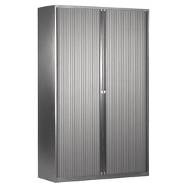 Bisley Euro Rollladenschrank, Lichtgrau, 5 Ordnerhöhen, 1979x1000x430 mm, 1 Stück Artikelbild