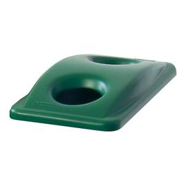 Rubbermaid Commercial Products Slim Jim papperskorgslock, grön, 288 x 518 x 70 mm produktfoto