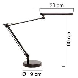 Unilux LED-Schreibtischlampe MAMBO, Tischleuchte, mit Tischfuss, mit Leuchtmittel, 5,6 W, schwarz, 1 Stück Artikelbild