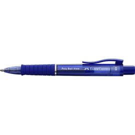 Faber-Castell Kugelschreiber POLY BALL VIEW, Druckmechanik, XB, Schaftfarbe: blau, Schreibfarbe: blau, 1 Stück Artikelbild