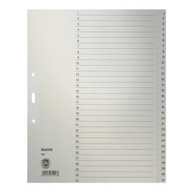 Leitz Ordnerregister A4, 1-31, Tauenpapier, grau Artikelbild