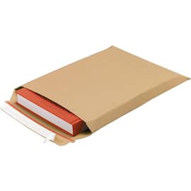 Pressel Karton-Versandtasche mit Haftklebeverschluss, Braun, 345x245mm Artikelbild