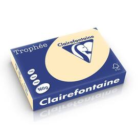 Clairefontaine Multifunktionspapier Trophée, Kopierpapier, Druckerpapier, chamois pastell, A4, 160g, 250 Blatt, 1 Packung Artikelbild