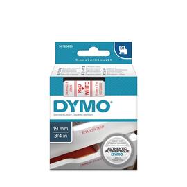 Dymo Schriftband, Weiss, Druck: Rot, 19 mm Artikelbild