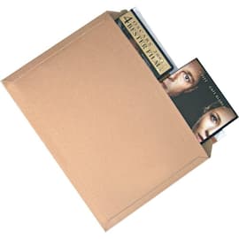 Pressel Karton-Versandtasche Braun, 334x234mm, für 2 DVDs Artikelbild