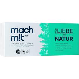 wepa Taschentücher, 4-lagig, Recycling, weiß, 75x105x275mm, 15x10 Tücher pro Packung Artikelbild