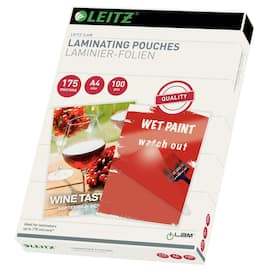 Leitz Laminierfolie, Laminiertasche,  A4, 175 micron, transparent, 216x303mm, 100 Stück Artikelbild