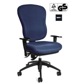 TOPSTAR Bürodrehstuhl Wellpoint SY mit Armlehnen, Bürosessel, Bürodrehsessel, blau, 1 Stück Artikelbild