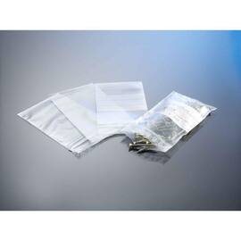 Druckverschlussbeutel mit Beschriftungsfeld 50µm, Kunststoffbeutel, Plastikbeutel, 80x120mm, 100 Stück pro Packung, 1 Packung Artikelbild