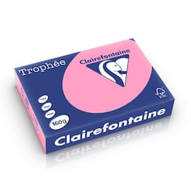 Clairefontaine Multifunktionspapier Trophée, Kopierpapier, Druckerpapier, rose pastell, A4, 160g, 250 Blatt, 1 Packung Artikelbild