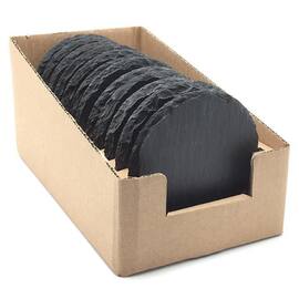 Lysfat sort skifer rund 10 cm produktbilde