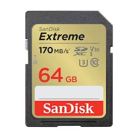 SanDisk Minneskort  SDHC Extreme 64GB C10 produktfoto