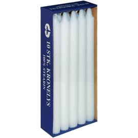 Kronelys DIANA  10-pk 30 cm hvit 9 timer produktbilde