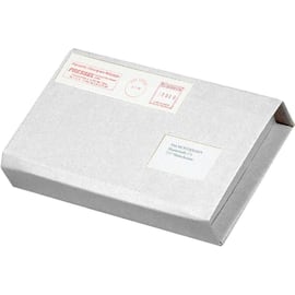 Pressel Buchverpackung mit Haftklebeverschluss, 328x253x10-60mm, Weiss, 25 Stück Artikelbild