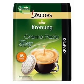JACOBS Krönung Crema Kaffeepads, Kaffeetabs, kräftig, 18 x 6,5 g, 1 Packung Artikelbild