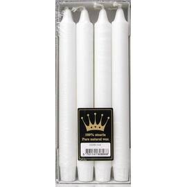Kronelys DIANA stearin hvit 9 timer (8) produktbilde