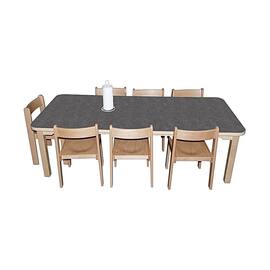 Linoleumbord MARIA 180x80cm antracit h52 produktfoto