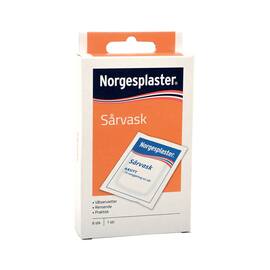 Sårvask NORGESPLASTER våtservietter (6) produktbilde