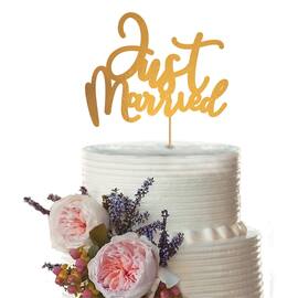 Kakepynt AMSCAN just married produktbilde