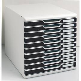 Exacompta MODULO A4, 10 Schubladen Schwarz/Grau Artikelbild