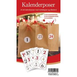 Kalenderposer PAT kraft m/stickers (24) produktbilde