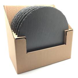 Lysfat sort skifer rund 25 cm produktbilde
