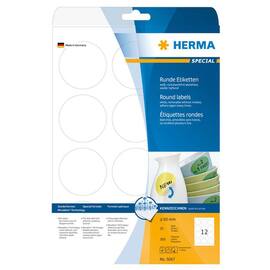 Herma Etiketten repositionierbar, rund, weiß, ø 60mm, 300 Etiketten/Packung Artikelbild