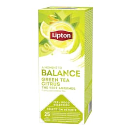 Lipton Te, grönt, citrus, 25 inslagna påsar produktfoto