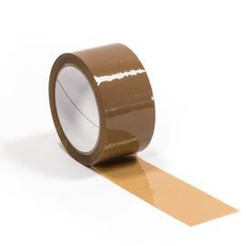 PP-Klebeband, Packband, Verpackungsklebeband, 50mm x 66m, 25µm, leise ablaufend, braun, 6 Rollen Artikelbild