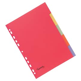 Lyreco Kartongregister A4 5-flik f.färg produktfoto
