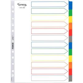 Register LYRECO A4 15-delt kartong hvit produktbilde
