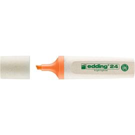 edding Överstrykningspenna, 24 EcoLine, platt pennkropp, mejselformad spets, 2–5 mm linjebredd, orange produktfoto