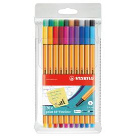 STABILO Fineliner Point 88®, Tintenfeinschreiber,  20er-Set Artikelbild