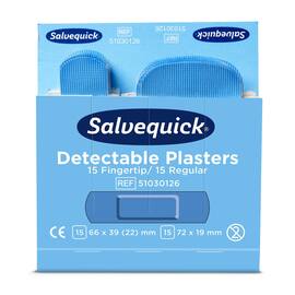Plaster SALVEQUICK detectable blå (30x6) produktbilde