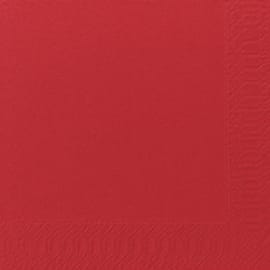 Duni Engångsservett, 3-lagers, enfärgad, ¼-vikt, 33 cm, röd produktfoto
