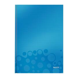 Leitz Notizbuch WOW mit festem Einband, DIN A5, Blau metallic, kariert Artikelbild