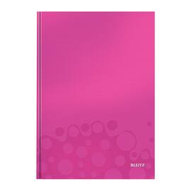 Leitz Notizbuch WOW mit festem Einband, DIN A5, Pink metallic, kariert Artikelbild