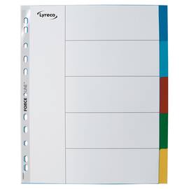 Skilleblad LYRECO A4+ PP 5-delt indeks produktbilde