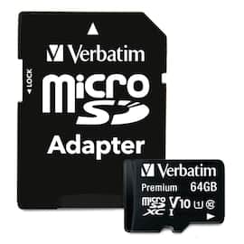 Minne VERBATIM MICRO SDXC UHS-I 64GB produktbilde
