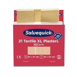 Plaster SALVEQUICK tekstil XL refill(21) produktbilde