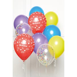 Ballong AMSCAN bukett happy birth. (10) produktbilde