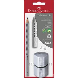 Faber-Castell Blyertspenna Jumbo Grip Silver set produktfoto