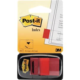 Post-it® Indexflikar, medium, 25,4 x 43,2 mm, röd, 680-1 produktfoto