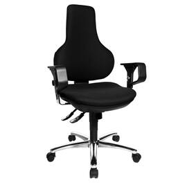 TOPSTAR Bürodrehstuhl Ergo Point Deluxe mit Armlehnen, Bürosessel, Drehsessel, schwarz, 1 Stück Artikelbild