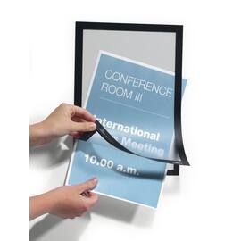 Durable Magaframe Informationsrahmen A4, Türschild, Wandschild, magnetisch, schwarz, 2 Stück Artikelbild