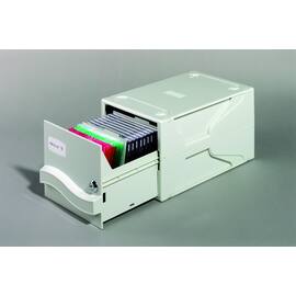 Durable Multimediabox für CD´s + Disketten, grau, 165x195x325mm, 5 Trennplatten, 1 Stück Artikelbild
