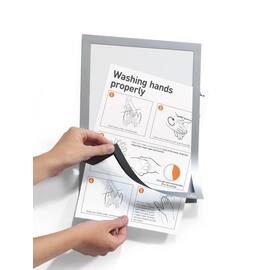 Durable Magnetram självh. DURAFRAME® A4 silv produktfoto
