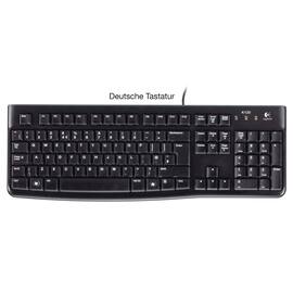Logitech Tastatur K120, QWERTZ, USB, schwarz Artikelbild
