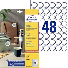Avery Etikett avtagbar 30mm produktfoto